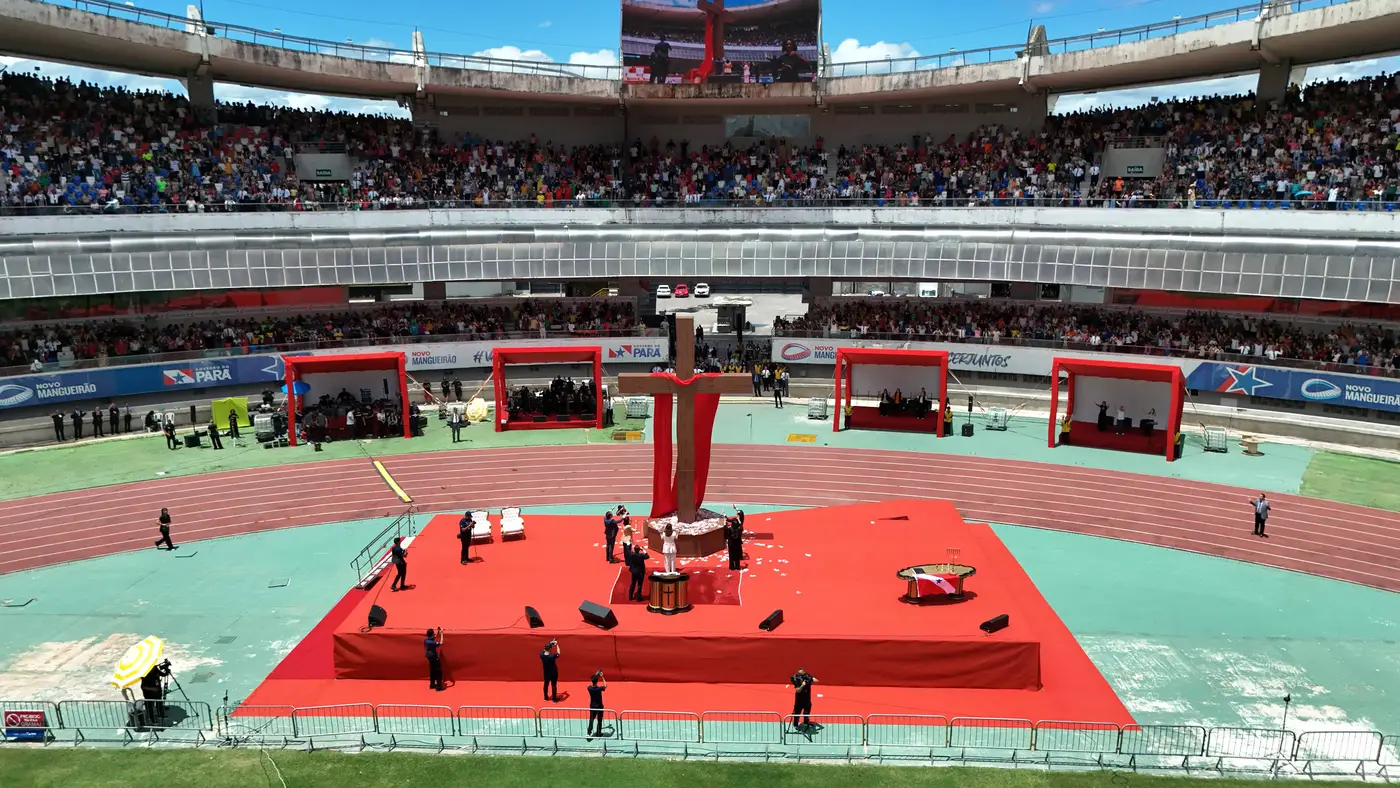 Mais de 50 mil pessoas participam de “Família ao Pé da Cruz” no Mangueirão com apoio do Governo do Pará